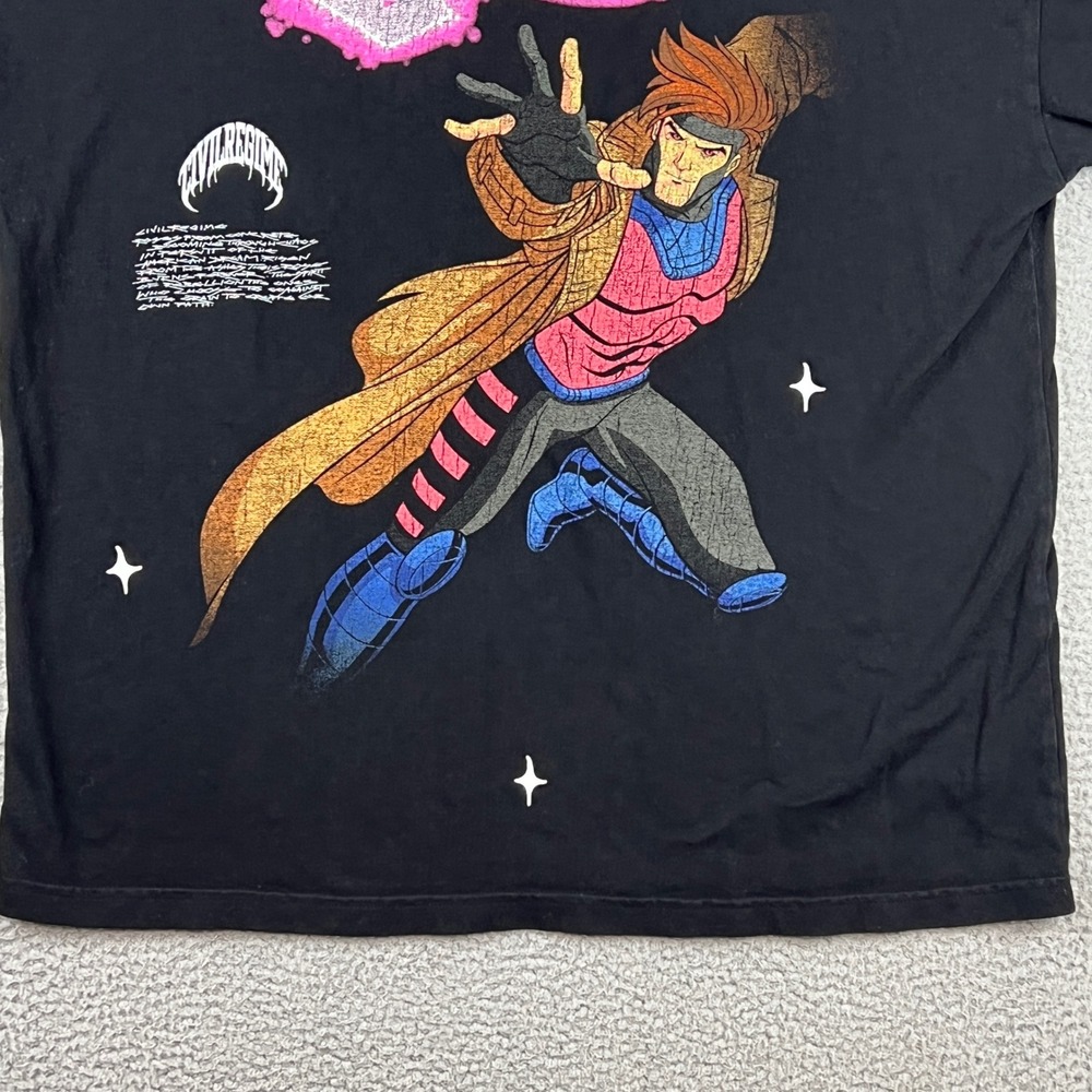 Civil Regime X-Men Gambit T-Shirt Mens Large Marvel Double Sided Graphic Print - Picture 3 of 16